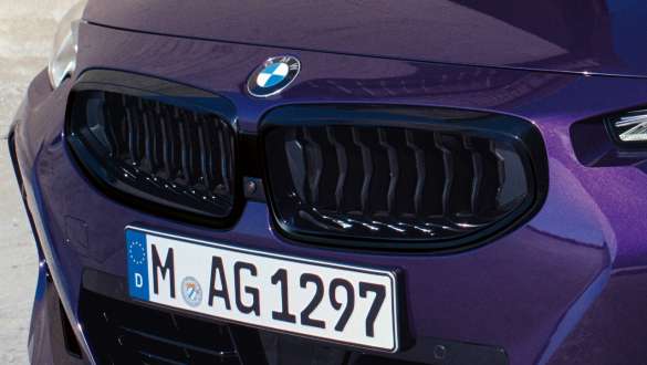 Single frame double kidney BMW 2 Series Coupé G42 2021 BMW 2 Series Coupé G42 2021 single frame double kidney front view close-up