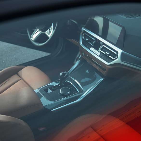 Cockpit BMW 4 Series Convertible G23 BMW 4 Series Convertible G23 2020 woman driving interior with steering wheel, instrument cluster and Control Display