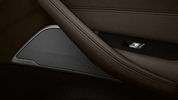 Bowers & Wilkins Diamond Surround Sound System BMW 5 Series Saloon G30 Bowers & Wilkins Diamond Surround Sound System BMW 5 Series Saloon G30 Facelift 2020 interior close-up door