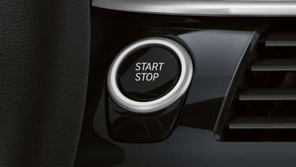 Adaptive suspension BMW 5 Series Saloon G30 Facelift Adaptive suspension BMW 5 Series Saloon G30 Facelift 2020 close-up Start/Stop Button