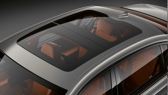 BMW 7 Series Saloon Panorama glass roof BMW 7 Series Saloon: Panorama glass roof from birds-eye perspective