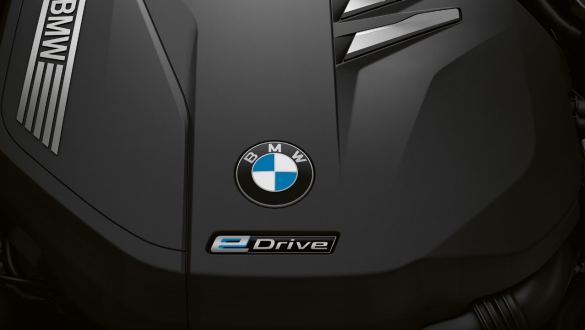 BMW 7 Series Saloon electric engine BMW 7 Series Saloon: close-up of electric engine with eDrive lettering