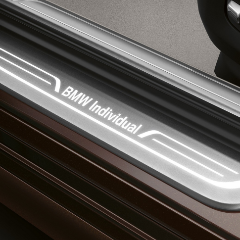 BMW Individual 7 Series Saloon entry sill BMW 7 Series Saloon: entry sill with BMW Individual lettering