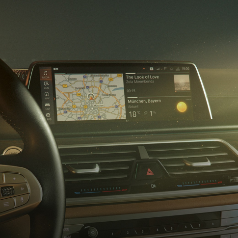 BMW Operating System 7.0 BMW 7 Series Saloon: BMW Operating System 7.0 on Control Display