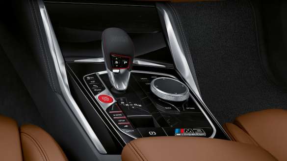 8-speed M Steptronic transmission BMW M3 Competition Saloon G80 2020 BMW M3 Competition Saloon G80 2020 8-speed M Steptronic transmission close-up gear lever