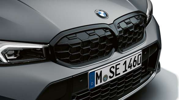 BMW kidney grille with mesh look M340i xDrive Saloon G20 BMW M340i xDrive Saloon G20 BMW Individual Frozen Pure Grey BMW kidney grille with mesh look