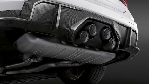 M Performance silencer system, titanium BMW M3 Saloon G80 2020 BMW M3 Saloon G80 2020 M Performance silencer system, titanium close-up