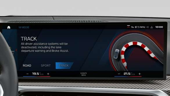 M specific instrument cluster BMW 3 Series Saloon M Models G80 BMW 3 Series Saloon M Models G80 M specific instrument cluster