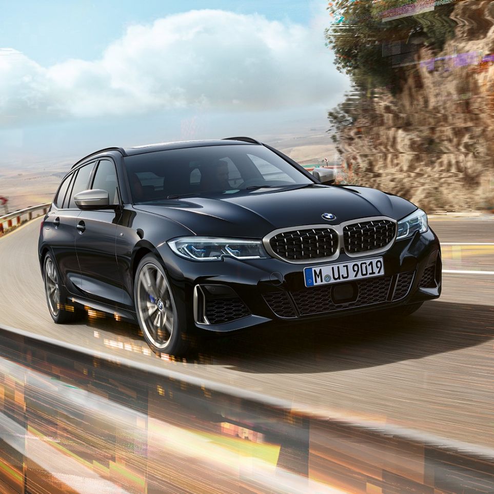 Front design kidney grille and air intakes BMW M340i xDrive Touring, front design kidney grille and air intakes
