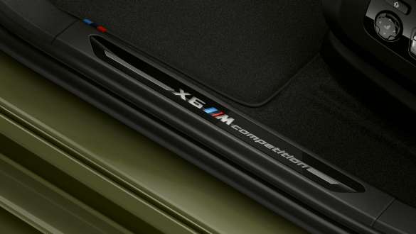 Door sill finishers with “X6 M Competition” designation in the BMW X6 M Competition Door sill finishers with “X6 M Competition” designation BMW X6 M Competition F96 2020 exterior