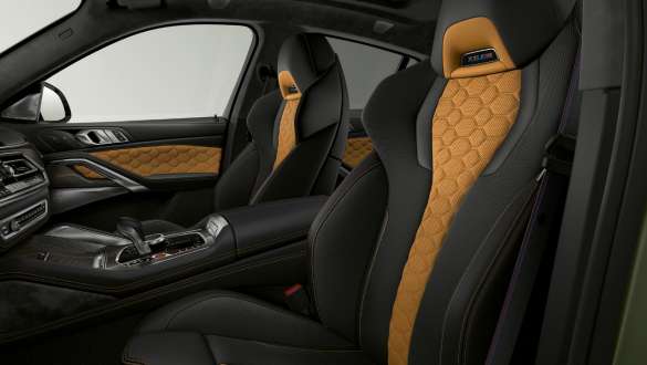 M Multifunctional seats in the BMW X6 M Competition M Multifunctional seats in leather 'Merino' BMW X6 M Competition F96 2020 interior