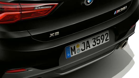 Rear view BMW X2 F39 Rear view BMW X2 F39 Brooklyn Grey