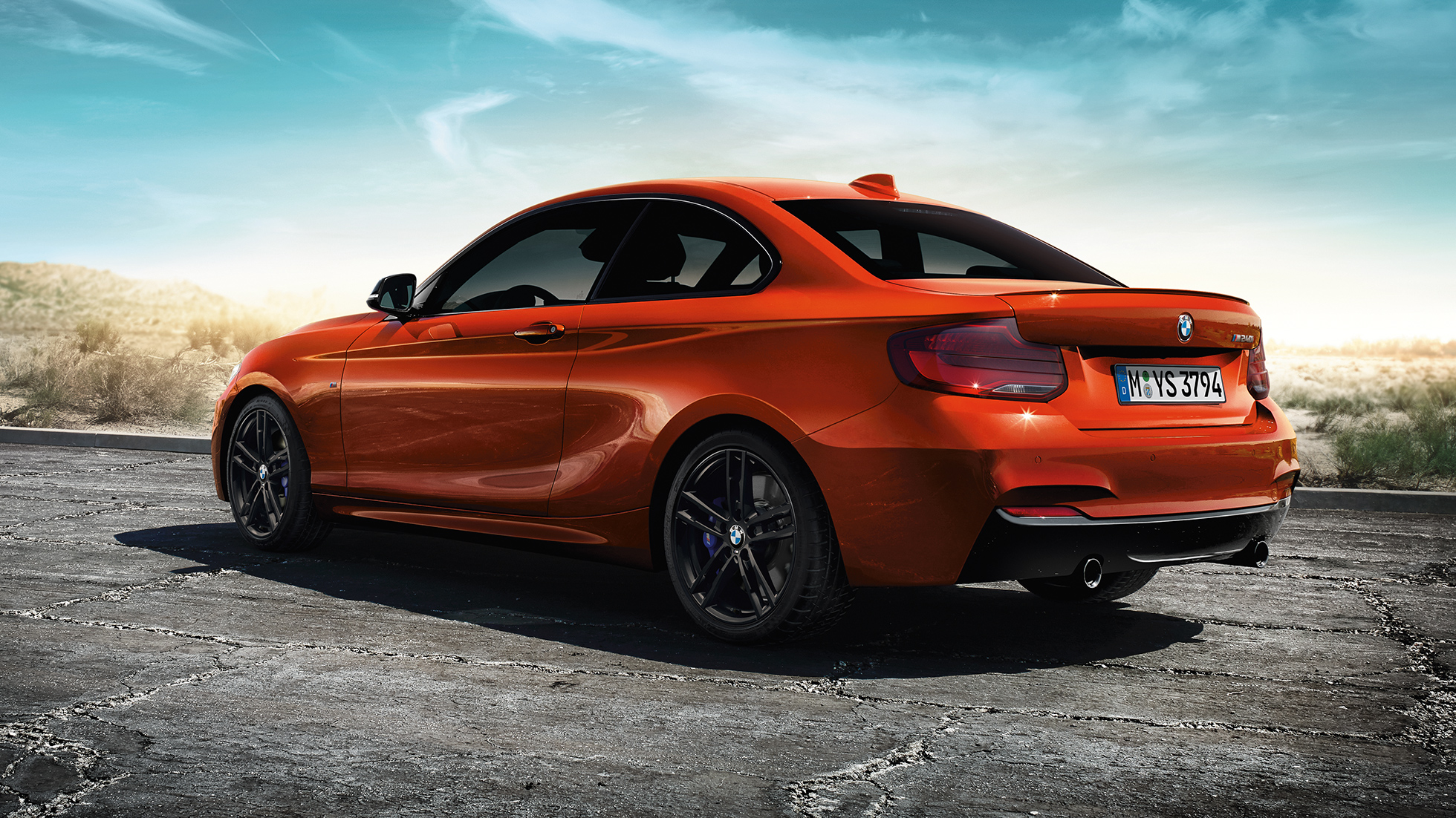 BMW 2 Series Coupé, three-quarter rear shot BMW 2 Series Coupé, three-quarter rear shot