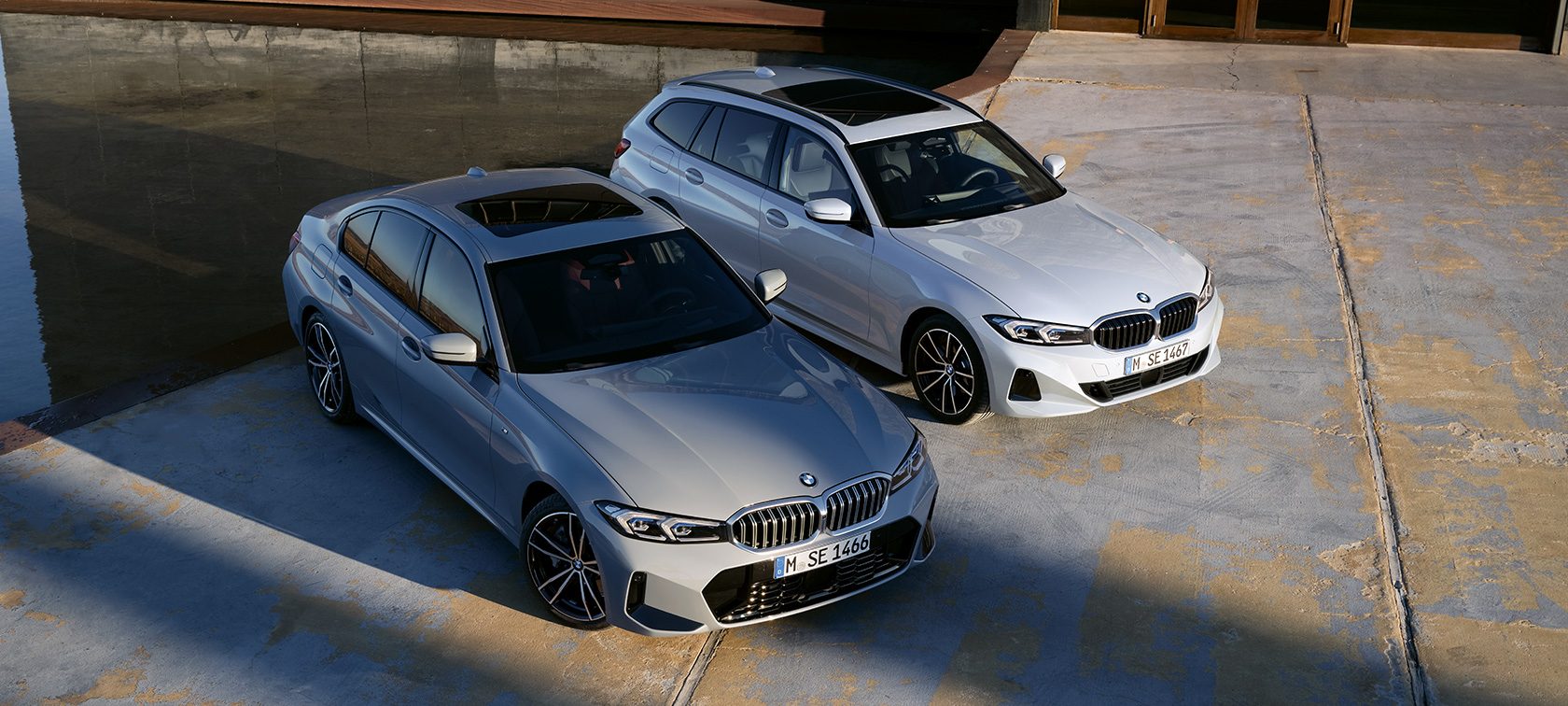 BMW 3 Series Saloon G20 front view in the mountains BMW 3 Series models BMW 3 Series Saloon G20 front view in the mountains