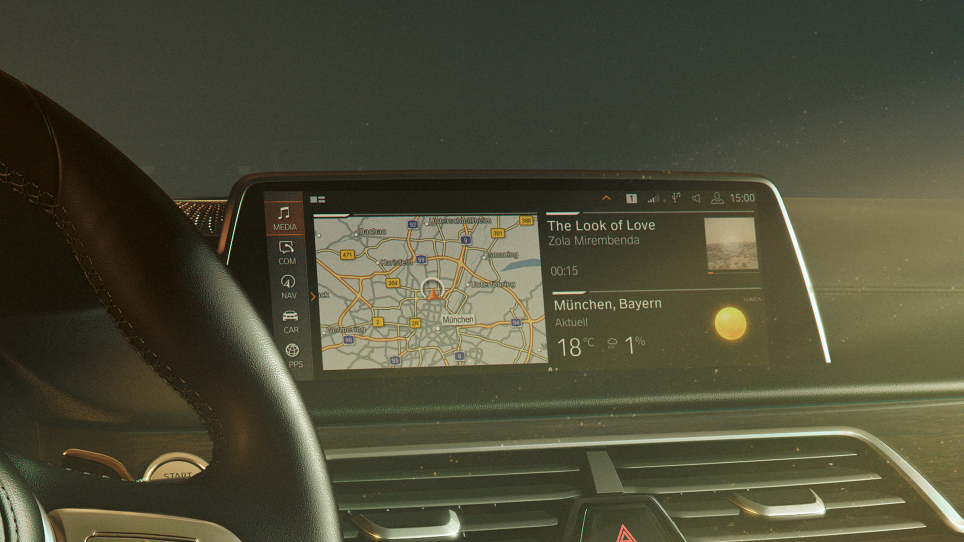 BMW Operating System 7.0 BMW 7 Series Saloon: BMW Operating System 7.0 on Control Display