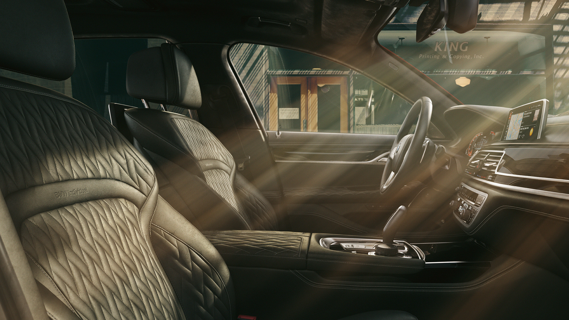 BMW Individual 7 Series Saloon high-quality interior BMW Individual 7 Series Saloon high-quality interior in black