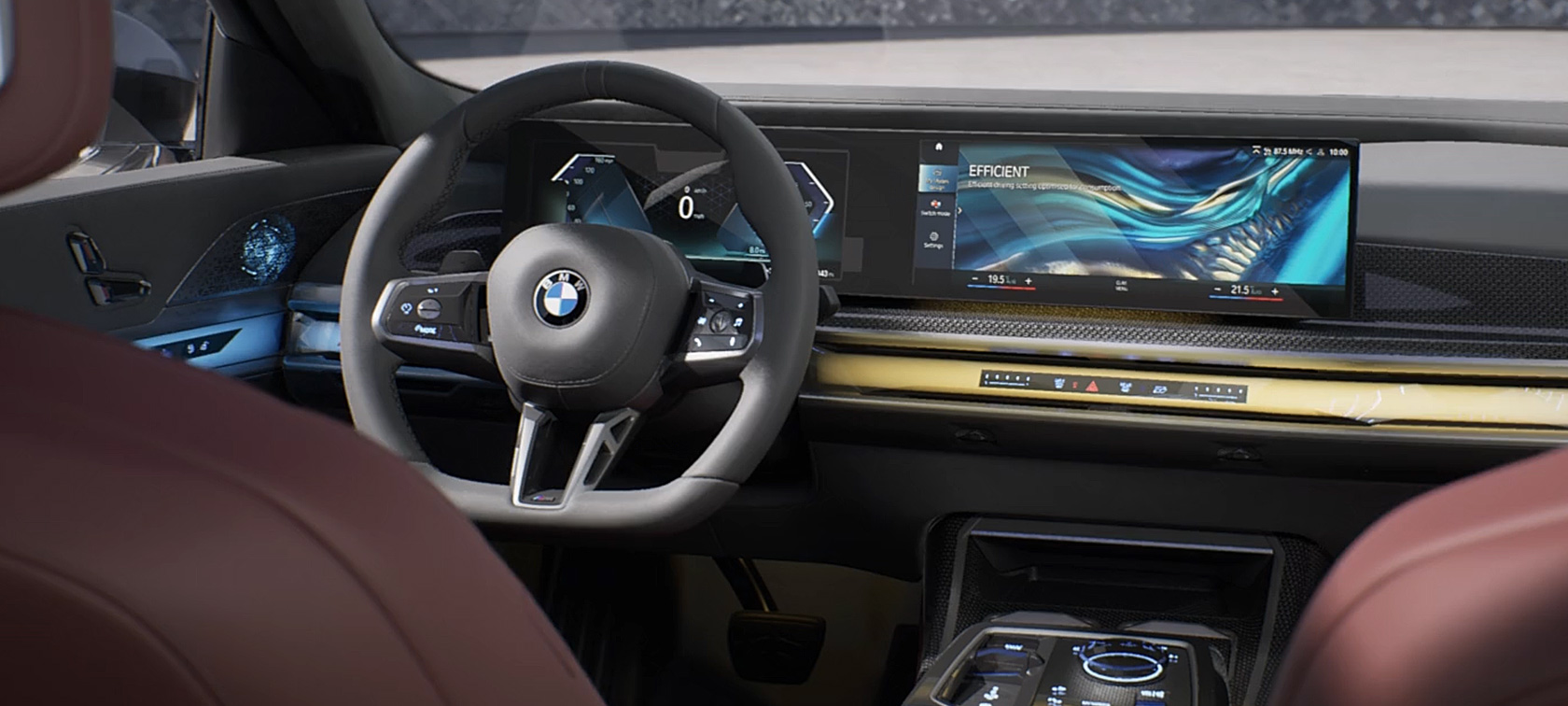 interior design BMW 7 Series Saloon G70 ICE 740i M sports package BMW 7 Series Saloon G70 ICE 740i M sports package interior design