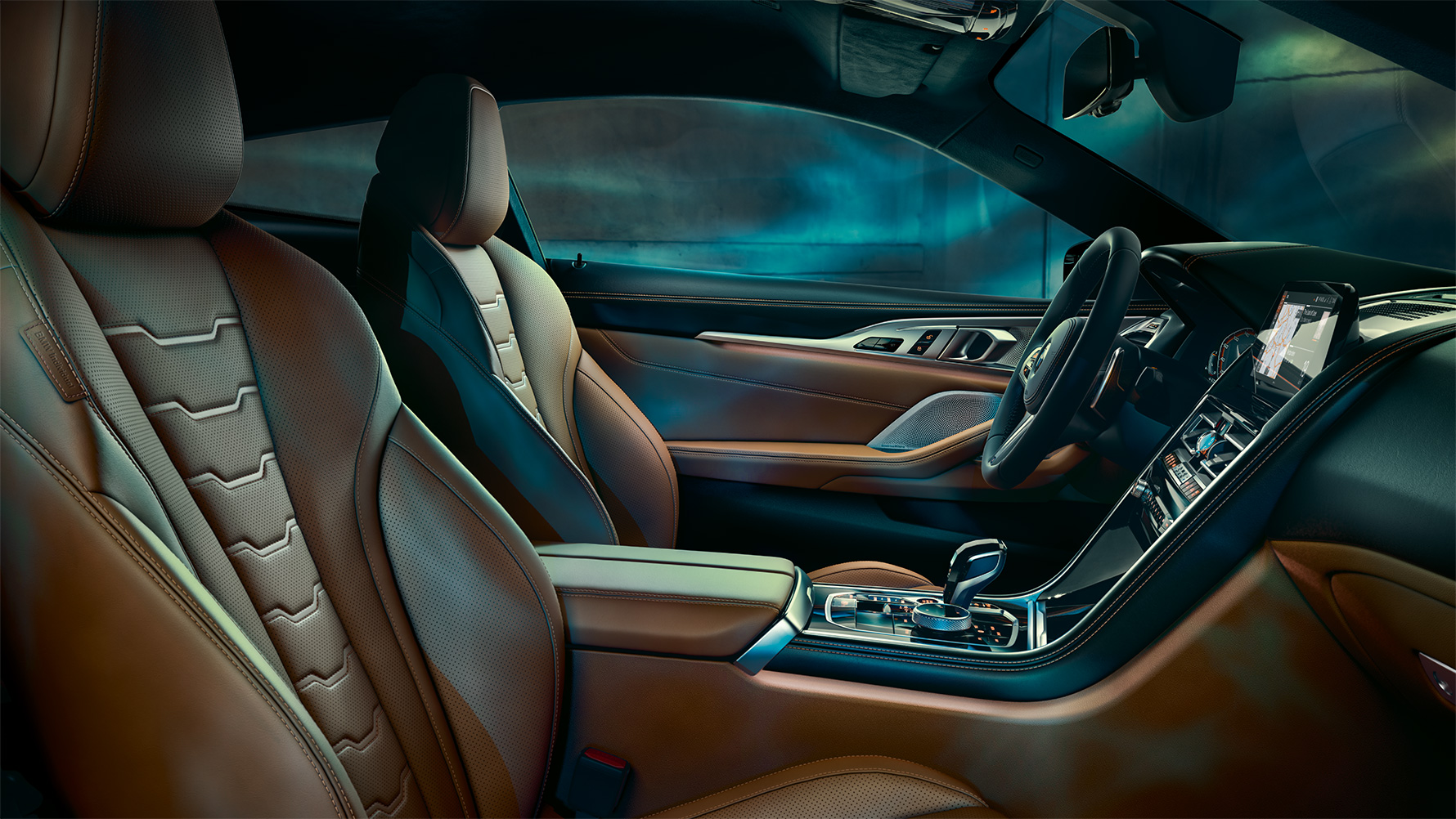 The interior of the BMW 8 Series Coupé with BMW Individual equipment The interior of the BMW 8 Series Coupé with BMW Individual equipment.