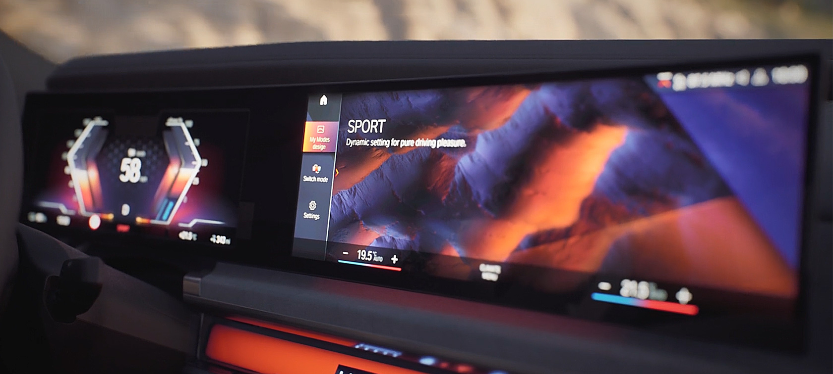 BMW i7 Saloon G70 MY Modes video BMW i7 Saloon G70 Interior My Modes in the video