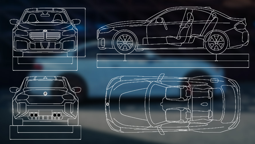BMW M2 Models G87 G42 Exterior motif Exterior motif BMW M2 Models G87 G42