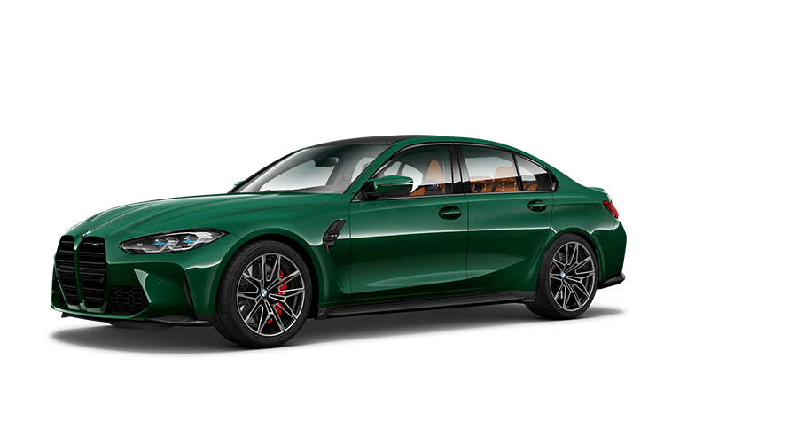 BMW M Series BMW M3 G80 three-quarter side view BMW M Series BMW M3 G80 three-quarter side view