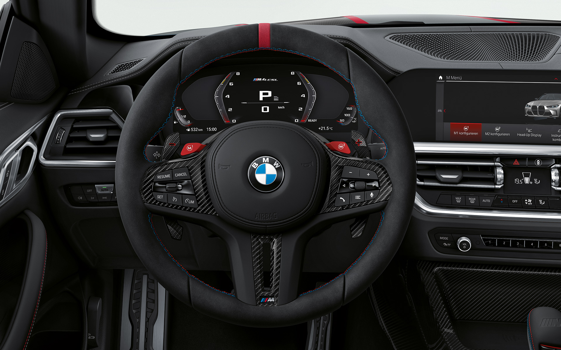 M Alcantara steering wheel BMW M4 CSL G82 BMW M4 CSL G82 Interior M Alcantara steering wheel