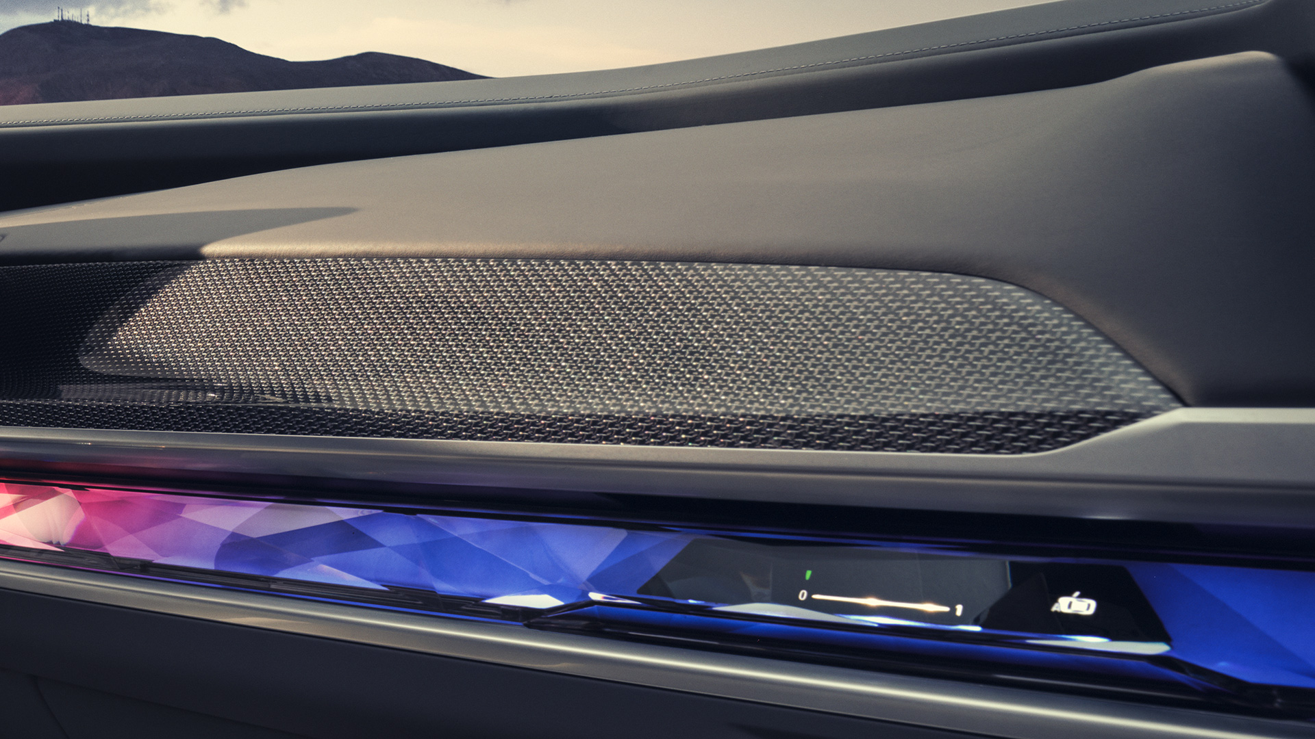 Carbon Fibre M interior trim BMW M760e xDrive Saloon G70 Carbon Fibre M interior trim BMW M760e xDrive Saloon G70 close-up
