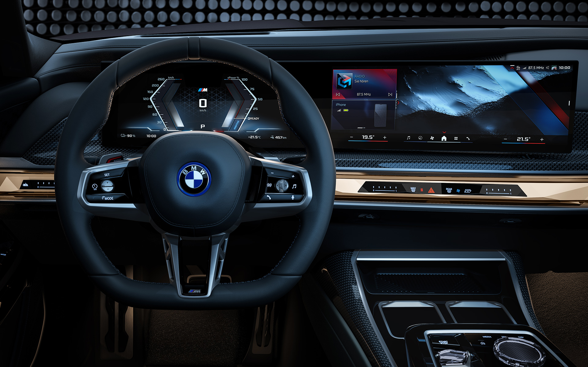 M leather steering wheel BMW i7 M70 xDrive Saloon G70 BMW i7 M70 xDrive Saloon G70 M leather steering wheel