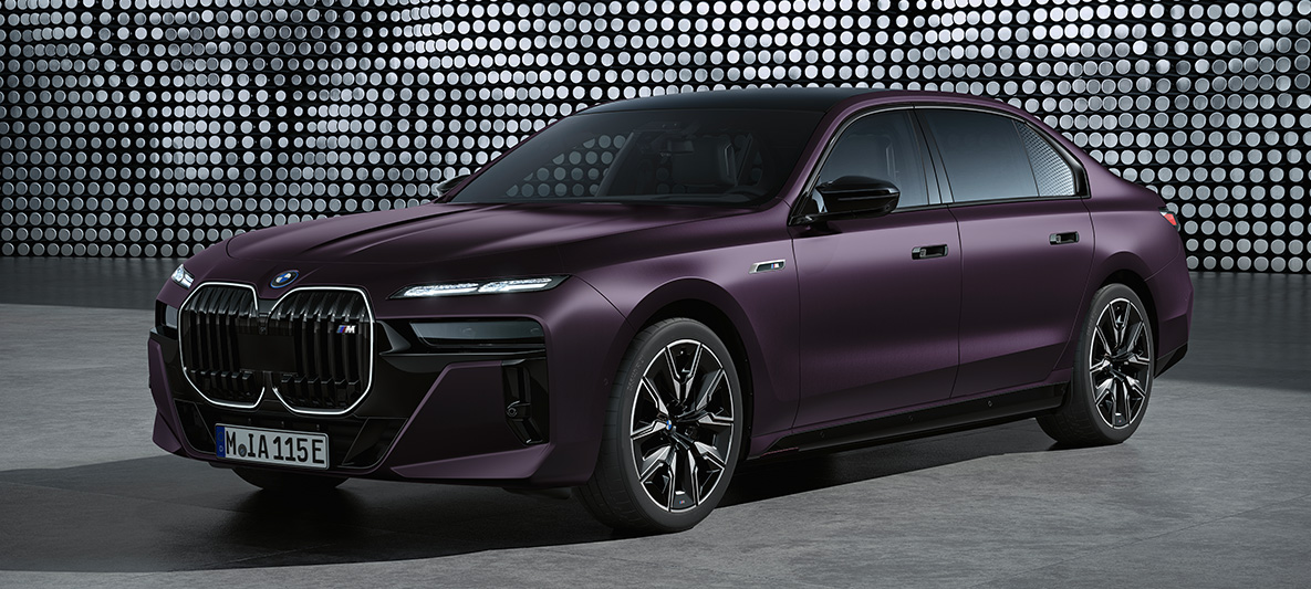 Frozen Purple Special paint finishes BMW 7 Series M Models G70 BMW 7 Series M Models G70 Frozen Purple Special paint finishes