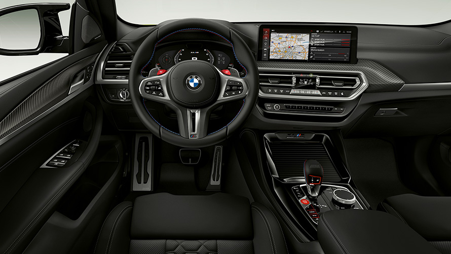BMW X4 M Competition F98 LCI 2021 cockpit BMW X4 M Competition F98 LCI Facelift 2021 cockpit interior