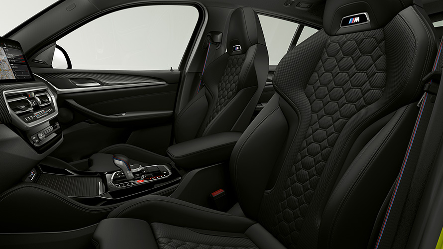 M Sport seats BMW X4 M Competition F98 LCI Facelift 2021 BMW X4 M Competition F98 LCI Facelift 2021 M Sport seats interior