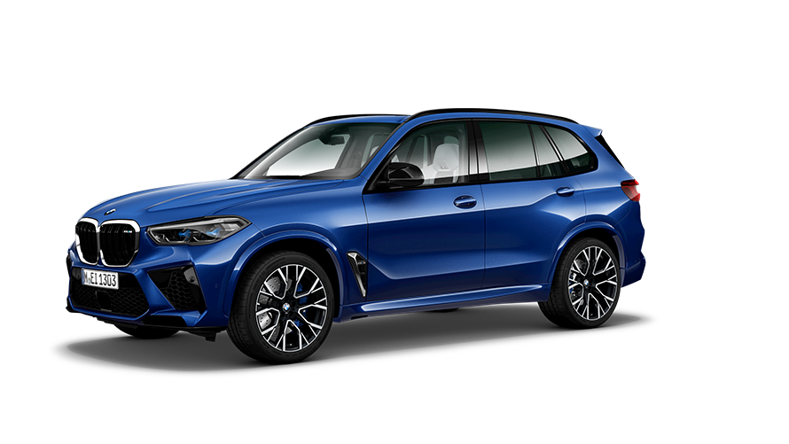 BMW M Series BMW X5 M F95 three-quarter side view BMW M Series BMW X5 M F95 three-quarter side view