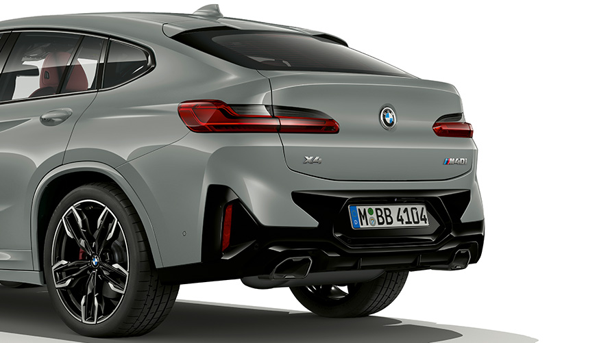 BMW X4 G02 Brooklyn Grey rear design 2021 BMW X4 G02 Brooklyn Grey close-up rear design 2021