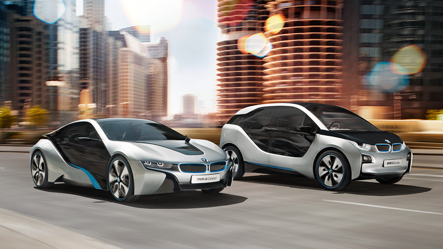 BMW CONCEPT i8 AND BMW CONCEPT i3 BMW CONCEPT i8 AND BMW CONCEPT i3