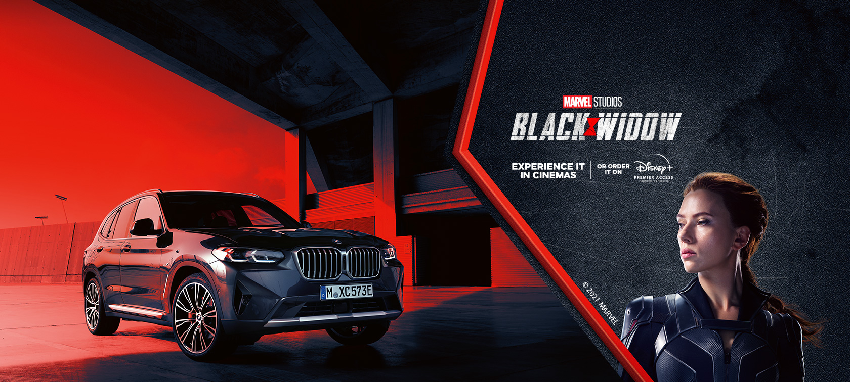 BMW X3 xDrive30e 2021 G01 and Marvel Studios’ Black Widow BMW X3 xDrive30e 2021 G01 and Marvel Studios’ Black Widow