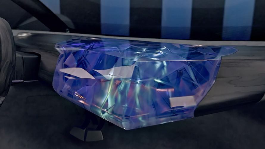 Video interior design instrument panel as hovering sculpture BMW i Vision Circular 2021 BMW i Vision Circular 2021 vision car interior design instrument panel as hovering sculpture video