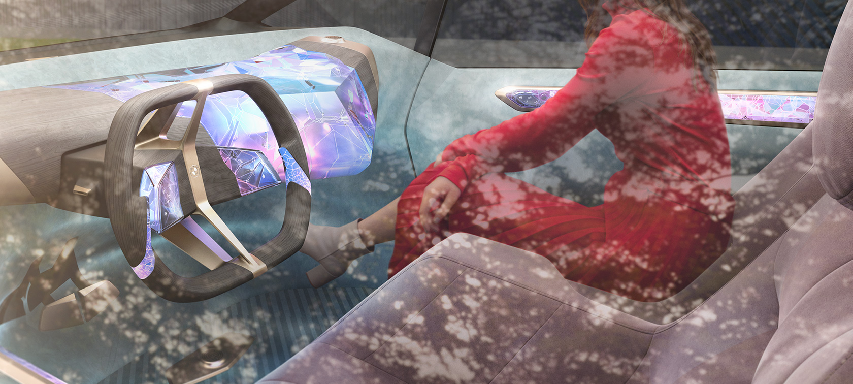 BMW i Vision Circular 2021 interior design BMW i Vision Circular 2021 vision car interior design