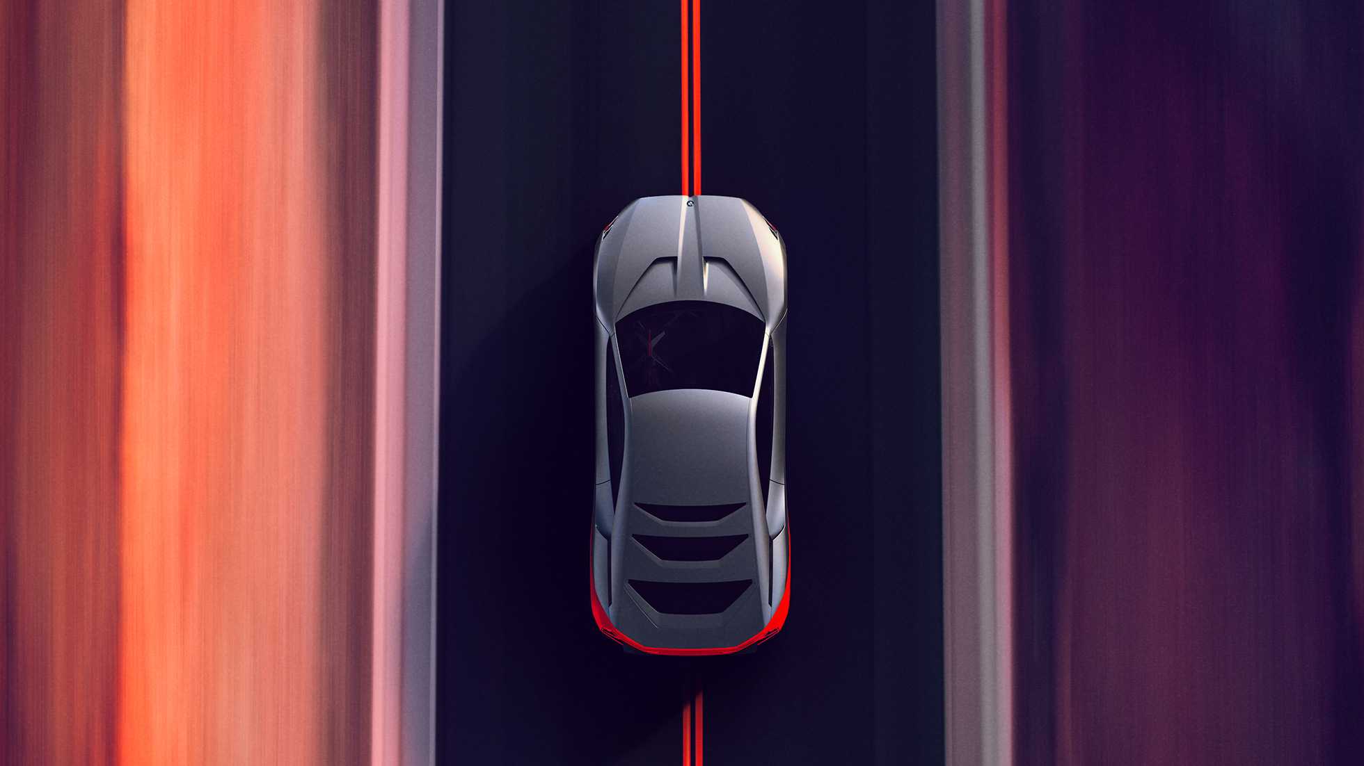 BMW Vision M NEXT, topview, driving BMW Vision M NEXT, topview, driving