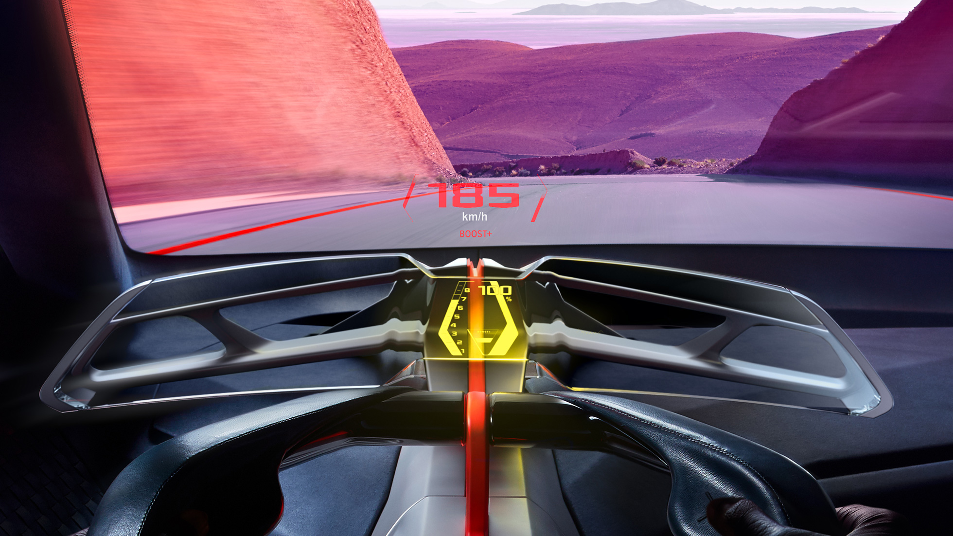 BMW Vision M NEXT, interior BMW Vision M NEXT, Interior, Boost Pod, Full AR Head-up Display
