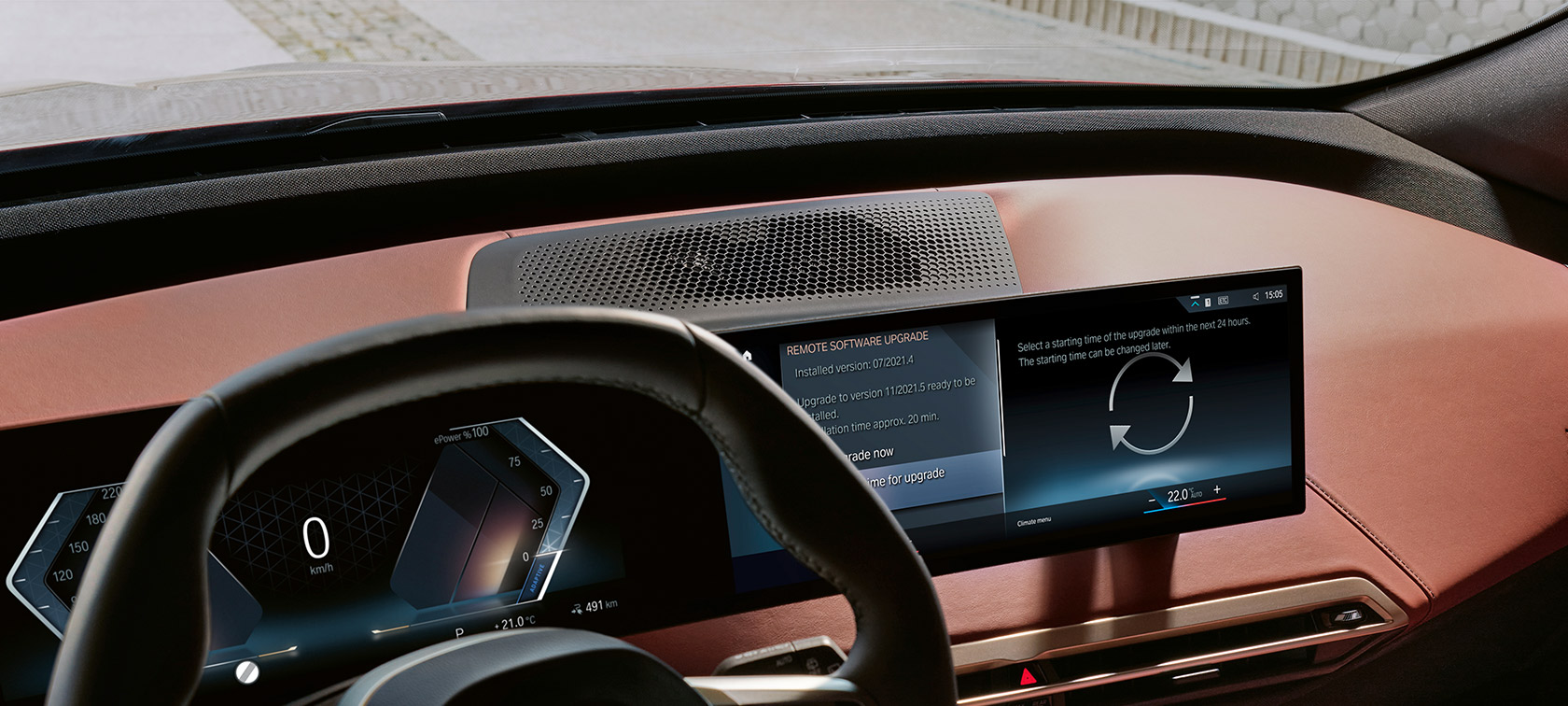 Remote Software Upgrade cockpit BMW iX