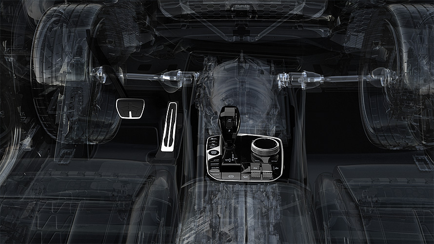 ECO PRO mode, consumption-optimised drive system Changed parameters of accelerator pedal and Steptronic transmission in the ECO PRO mode of BMW X5.