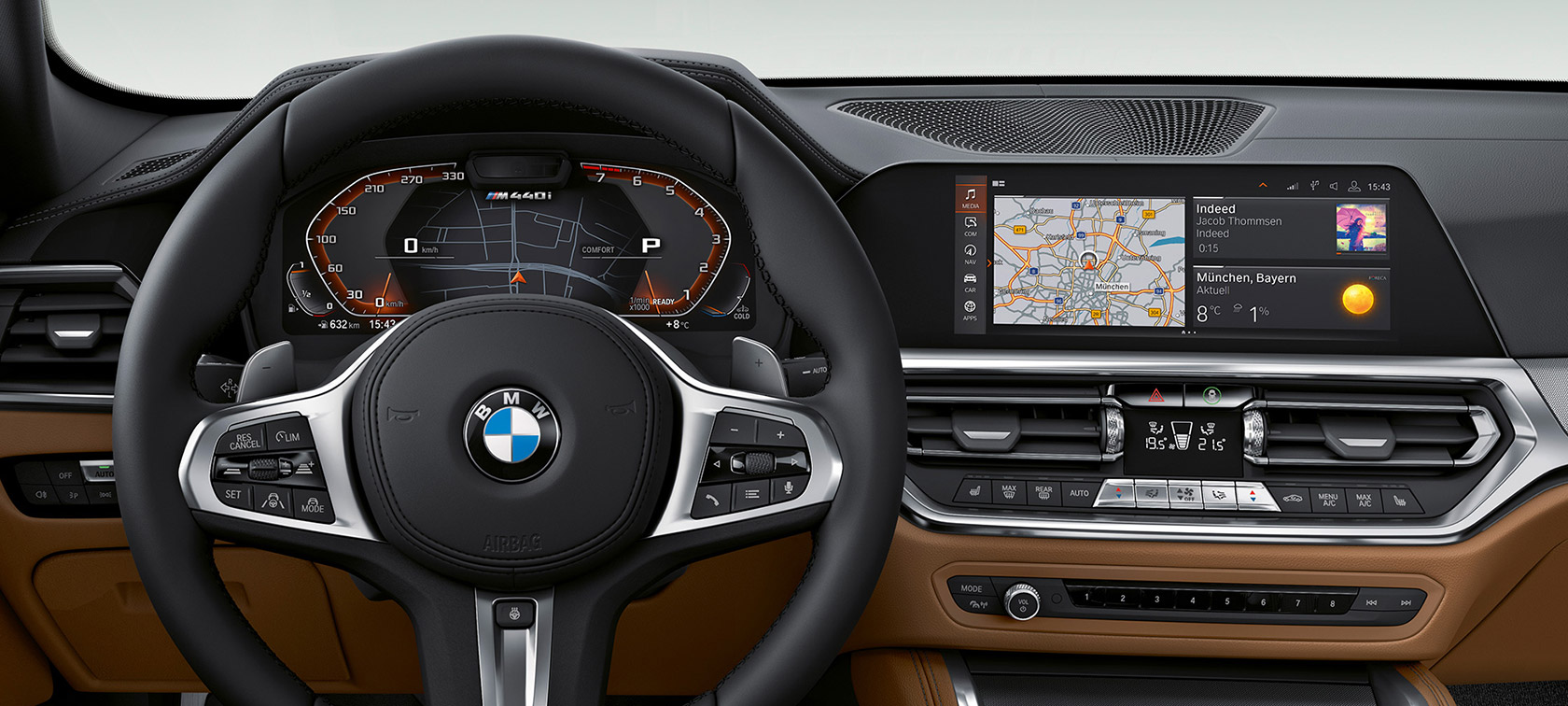 BMW M3 Competition Saloon G80 2020 cockpit interior BMW M3 Competition Saloon G80 2020 cockpit interior