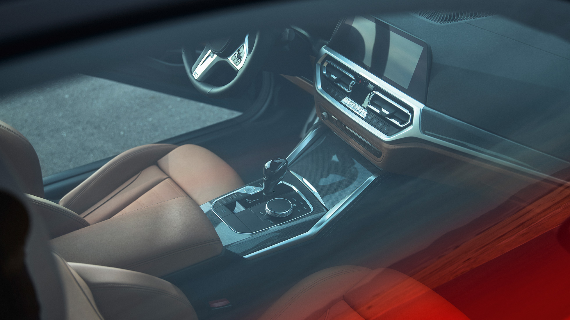 Cockpit BMW 4 Series Convertible G23 BMW 4 Series Convertible G23 2020 woman driving interior with steering wheel, instrument cluster and Control Display