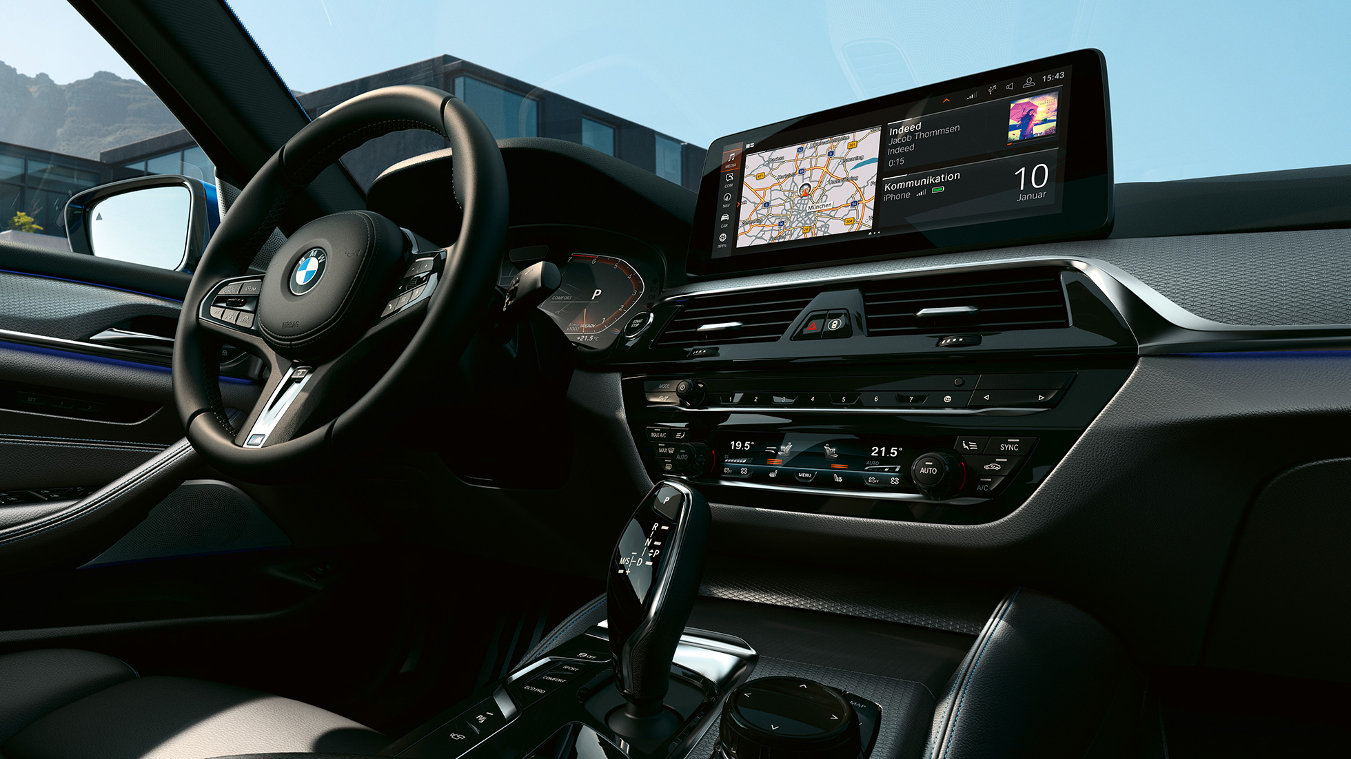 Cockpit BMW 5 Series Touring G31 Cockpit BMW 5 Series Touring G31 Facelift 2020 Sophisto Grey interior