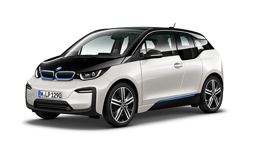 BMW i3 Capparis White with Blue Highlight BMW i3 I01 2020 Capparis White with Blue Highlight