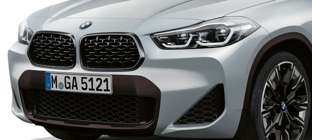 Double kidney BMW X2 F39 BMW X2 F39 Brooklyn Grey front view Double kidney