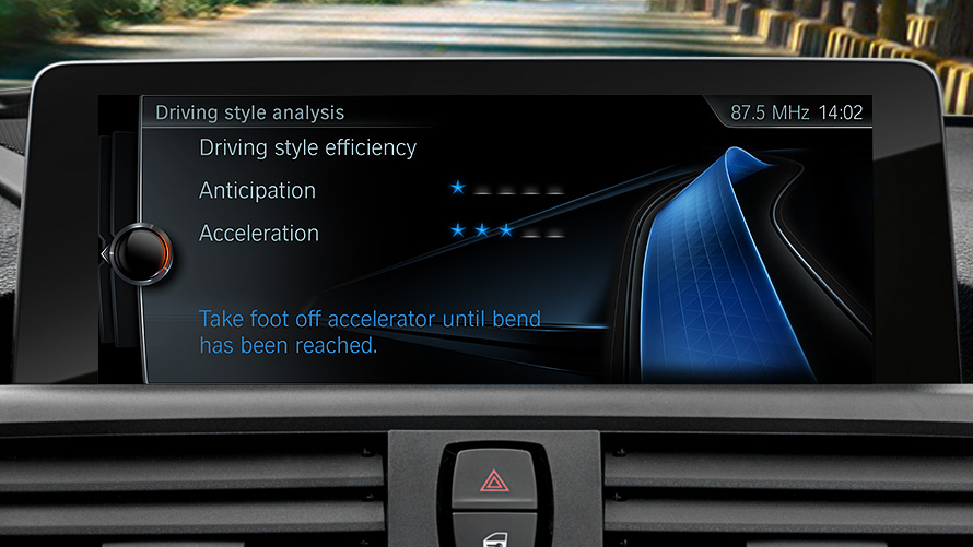 Analyse your driving data Analyse your driving data on screen.