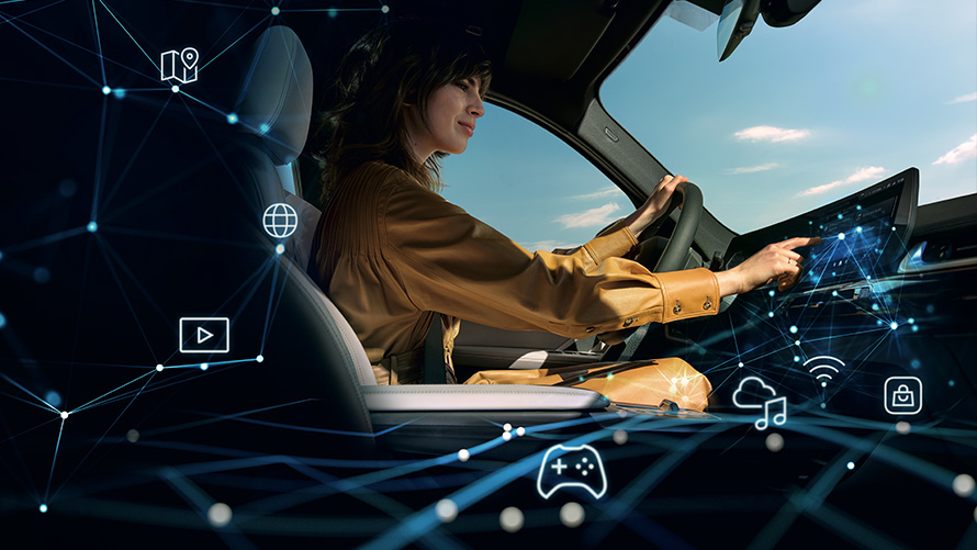 BMW Digital Premium BMW ConnectedDrive Upgrades BMW Digital Premium BMW ConnectedDrive Upgrades Woman in BMW