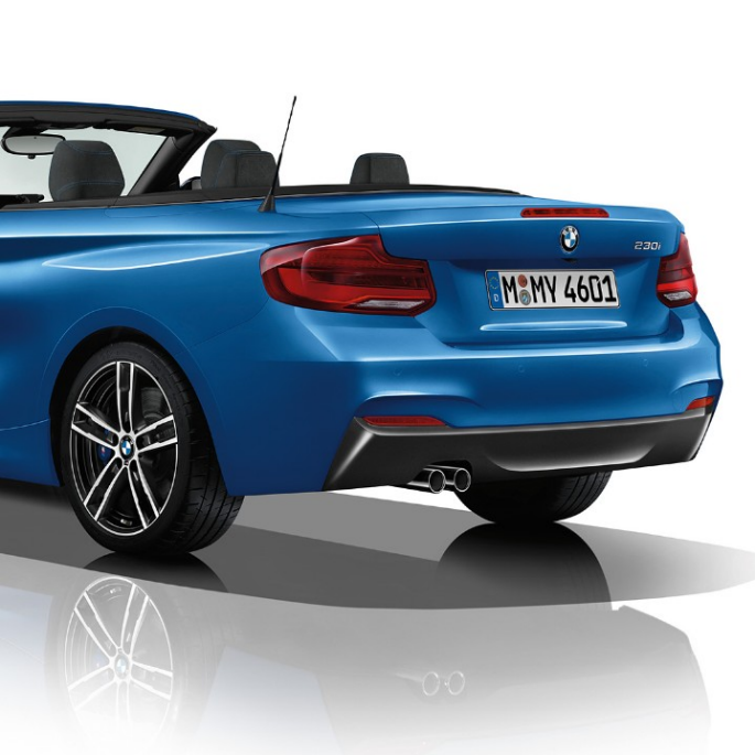 BMW 2 Series Convertible, Model M Sport three-quarter rear shot BMW 2 Series Convertible, Model M Sport three-quarter rear shot