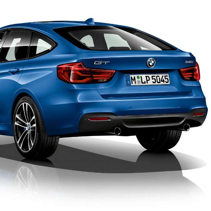 BMW 3 Series Gran Turismo, Model M Sport three-quarter rear shot BMW 3 Series Gran Turismo, Model M Sport three-quarter rear shot